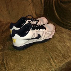 Nike White and Navy Shoes.
